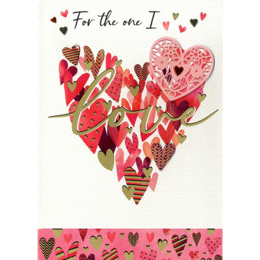 Picture of FOR THE ONE I LOVE VALENTINE CARD